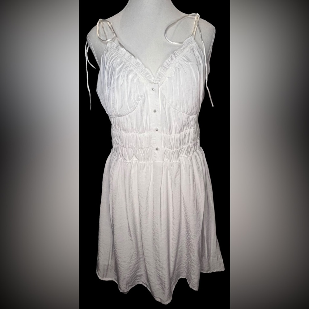 PRINCESS POLLY NWT SOLD OUT white Briley mini dress Size 10 bridal bachelorette